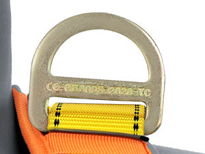 Safety Harness Fall Protection Upgrade 4 Quick Buckles Construction Full Body Harness with 6 Adjustment D-ring