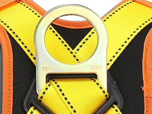 Safety Harness Fall Protection Upgrade 4 Quick Buckles Construction Full Body Harness with 6 Adjustment D-ring